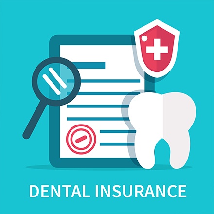 Animated dental insurance claim form icon