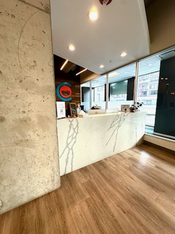 Dental office waiting area