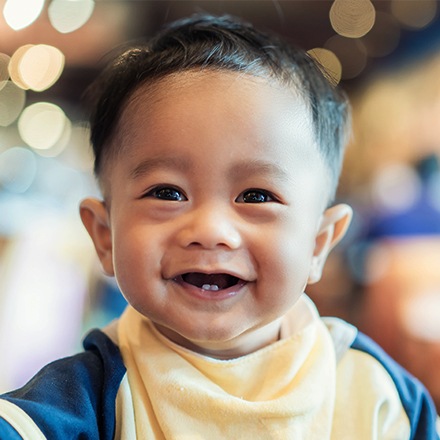 Laughing young boy