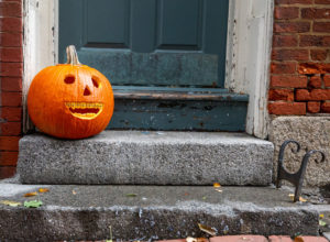 a pumpkin with braces